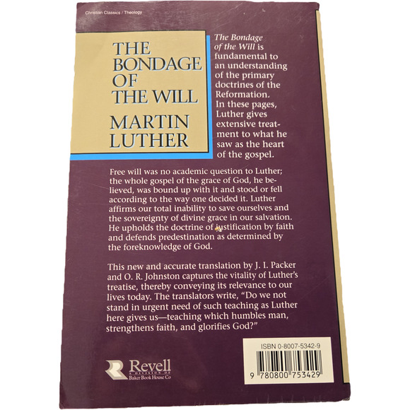 The bondage of the will by Martin Luther 0800753429 Revell - Picture 5 of 8